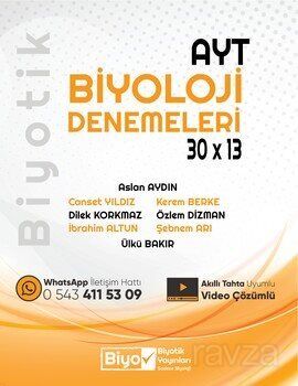 AYT Biyoloji Biyotik 30x13 Denemeleri - 1