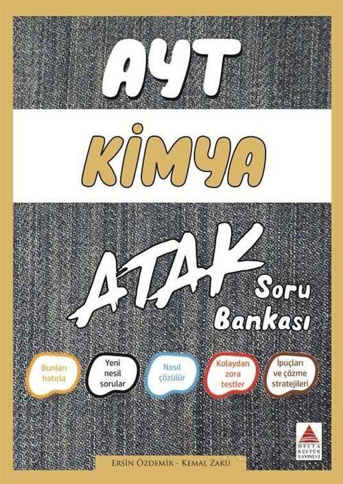 AYT Kimya Atak Soru Bankası - Delta Kültür Yayınevi