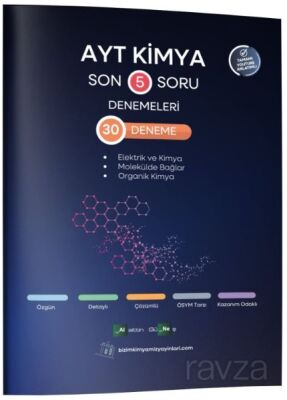 AYT Kimya Son 5 Soru Denemeleri 30 Deneme - 1