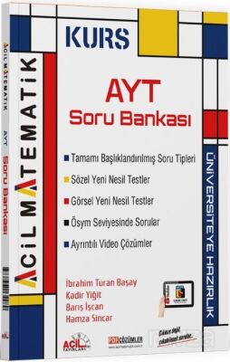 AYT Matematik Kurs Soru Bankası - 1