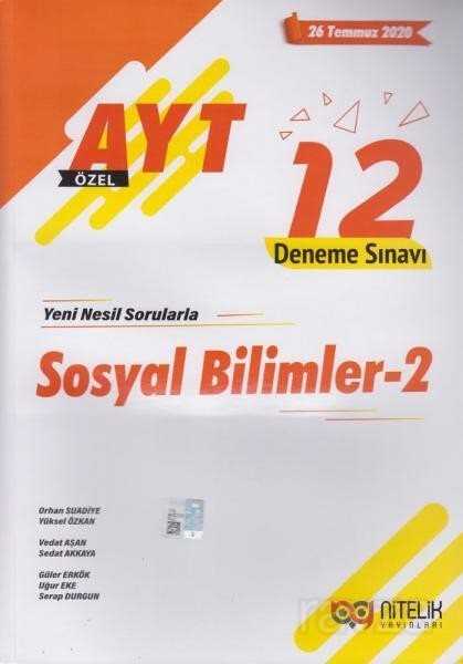 AYT Sosyal Bilimler 2 Özel 12 Deneme Sınavı - 2