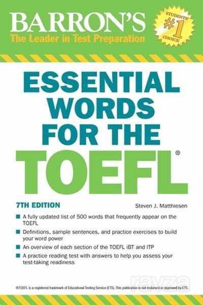 Barron's Essential Words for the TOEFL 7th Edition - 1