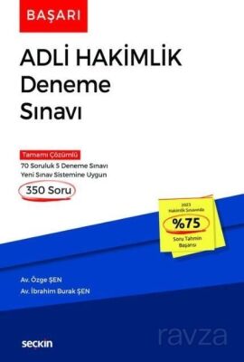Başarı Adli Hakimlik Deneme Sınavı - 1