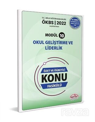 Başöğretmen Modül 10 Okul Geliştirme Ve Liderlik Özet ve Öğretici Konu Anlatımlı - 1