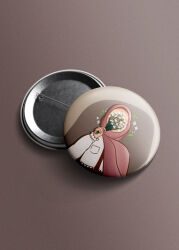 Basörtülü Kiz Islami Igneli Rozet - Hobbi Tasarim