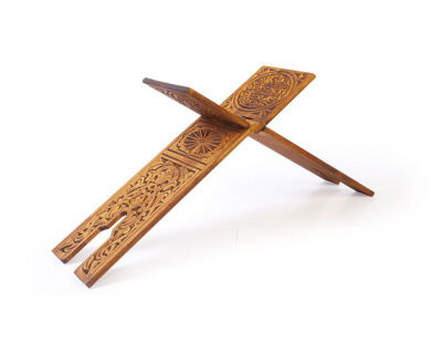 Battal Boy Selçuklu Oymalı Ahşap Rahle - 4