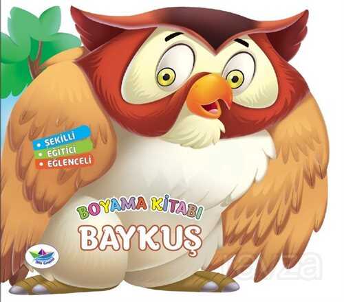 Baykuş / Şekilli, Eğitici, Eğlenceli Boyama Kitabı - Düş Gemisi
