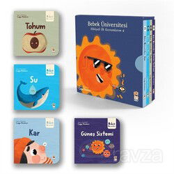 Bebek Üniversitesi / Hikayeli İlk Kavramlarım 4 (4 Kitap Set) - Sincap Kitap