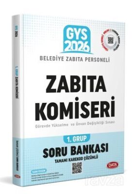 Belediye Zabıta Personeli Zabıta Komiseri 1. Grup Soru Bankası (Tamamı Karekod Çözümlü) - Data Yayınları