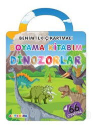 Benim İlk Çıkartmalı Boyama Kitabım Dinozorlar - Artenino Yayıncılık
