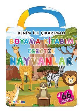 Benim İlk Çıkartmalı Boyama Kitabım Egzotik Hayvanlar - 1