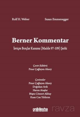 Berner Kommentar İsviçre Borçlar Kanunu (Madde 97-109) Şerhi - 1