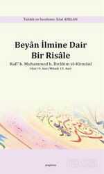 Beyan İlmine Dair Bir Risale - Araştırma Yayınları (Ankara)