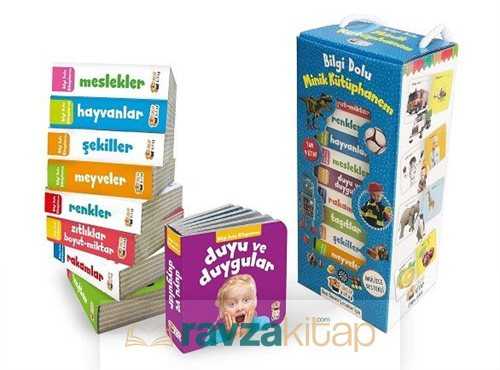 Bilgi Dolu Minik Kütüphanem (9 Kitap - İngilizce Destekli Mavi Kutu) - Sincap Kitap