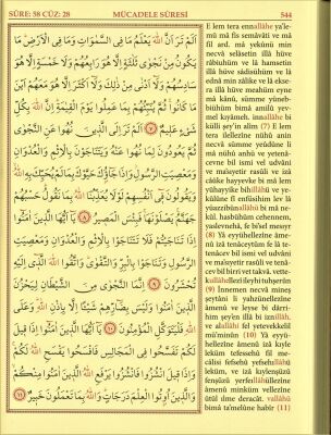 Bilgisayar Hatlı Kur’an-ı Kerim ve Renkli Türkçe Okunuşu (Rahle Boy-Kod:132) - 3