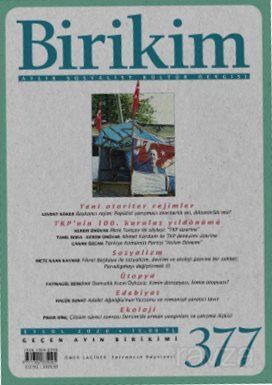 Birikim Aylık Sosyalist Kültür Dergisi Sayı:377 2020 - 1