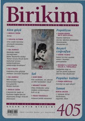 Birikim Aylık Sosyalist Kültür Dergisi Sayı:405 Ocak 2023 - 1