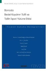 Bonoda Bedel Kaydının Talili ve Talilin İspat Yüküne Etkisi - Seçkin Yayıncılık