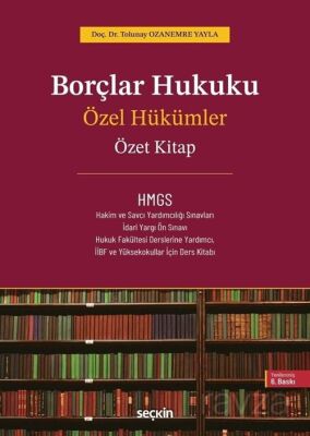 Borçlar Hukuku Özel Hükümler - Özet Kitap - - 1