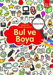 Bul ve Boya - Kırmızı Kitap - 0-6 Yaş Yayınları