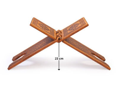 Büyük Boy Selçuklu Yakma Desenli Ahsap Rahle - 2