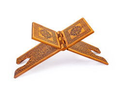 Büyük Boy Selçuklu Yakma Desenli Ahsap Rahle - 4