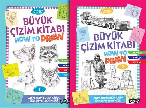 Büyük Çizim Kitabı Seti (2 Kitap) - 1