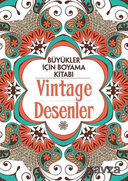 Büyükler İçin Boyama Kitabı - Vintage Desenler - 1