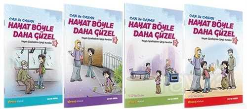 Can İle Canan Hayat Böyle Daha Güzel Hayatı Güzelleştiren Görgü Kuralları (4 Kitap Takım) - Erkam Yayınları