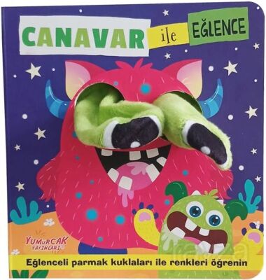 Canavar ile Eğlence / Parmak Kuklalı Kitap - 1