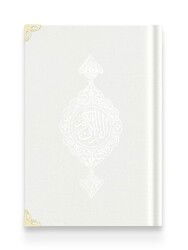 Çanta Boy Kadife Kur’an-i Kerim (Beyaz, Yaldizli, Mühürlü) - Hayrat Vakfı Yayınları