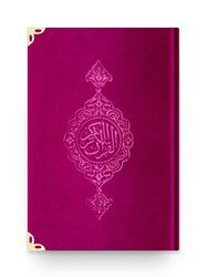 Çanta Boy Kadife Kur’an-i Kerim (Pembe, Yaldizli, Mühürlü) - Hayrat Vakfı Yayınları