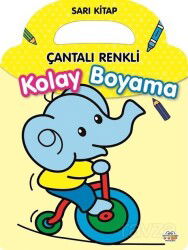 Çantalı Renkli Kolay Boyama- Sarı Kitap - 0-6 Yaş Yayınları