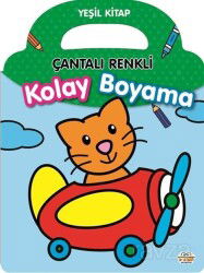 Çantalı Renkli Kolay Boyama- Yeşil Kitap - 0-6 Yaş Yayınları
