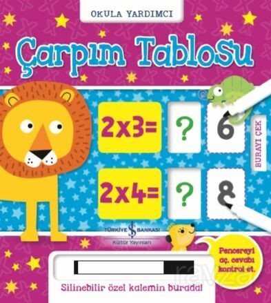 Çarpım Tablosu Okula Yardımcu (Silinebilir Kalemli) - 1