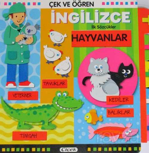 Çek ve Öğren İngilizce / Hayvanlar - Çiçek Yayıncılık