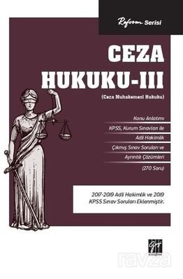 Ceza Hukuku -III (Ceza Muhakemesi Hukuku) - 1