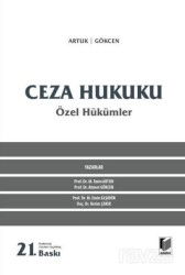Ceza Hukuku Özel Hükümler - Adalet Yayınevi