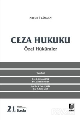 Ceza Hukuku Özel Hükümler - 1