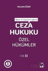 Ceza Hukuku Özel Hükümler Cilt - 2 - Adalet Yayınevi