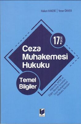 Ceza Muhakemesi Hukuku Temel Bilgiler 17.Baskı - 1