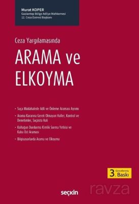 Ceza Yargılamasında Arama ve ElKoyma - 1