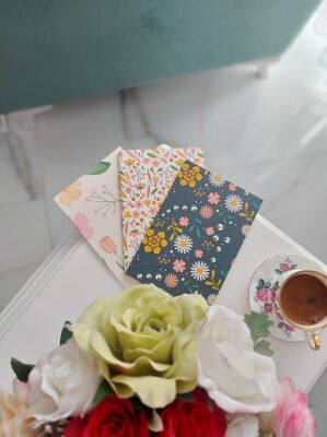 Çiçekli Defter Üçlemesi Çizgili (2+1 Defter Hediye) - 4