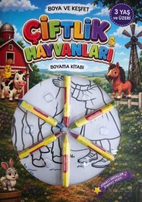 Çiftlik Hayvanları Boyama Kitabı - 1