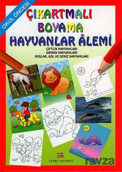 Çıkartmalı Boyama Hayvanlar Alemi - Okul Öncesi (Kod:116) - Uysal Yayınları (İstanbul)