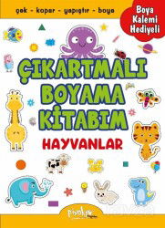 Çıkartmalı Boyama Kitabım - Hayvanlar - Pinokyo Yayınları