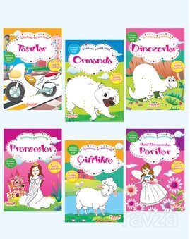 Çıkartmalı Boyama Kitapları - 1