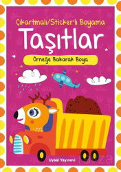 Çıkartmalı Stickerli Taşıtlar Boyama Kitabı - Uysal Yayınları (İstanbul)
