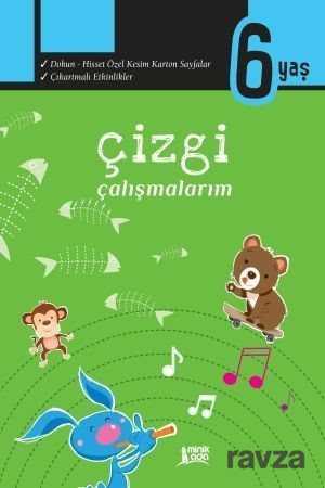 Çizgi Çalışmalarım (6 Yaş) - Minik Ada Yayınları