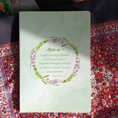 Çizgili Defter - Allah’im Fayda Vermeyen Ilimden Sana Siginirim - Ravzakitap Kampanya